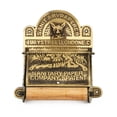 thumbnail image 1 of Renovators Supply Manufacturing Porte-Papier Hygiénique Mural en Laiton Antique 6.9 Pouces Grand Style Victorien Résistant à la Rouille Porte-Rouleau de Papier Toilette en Laiton Massif avec Couvercle, 1 of 1