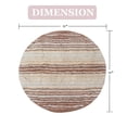 thumbnail image 3 of Home Weavers Gradation Collection 100% Cotton Tufted Round Shape Bathroom Rug, Soft and Absorbent Bath Rugs, Non-Slip Bath Rug, Machine Washable Bath Mats for Bathroom- 30" Round, Beige, 3 of 6