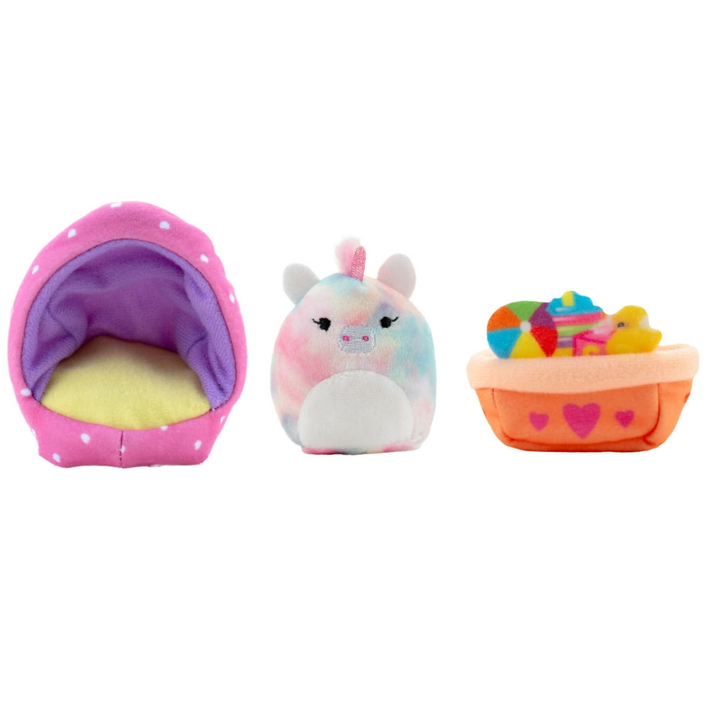 Squishmallows’ Squishville Mini Plush Room Accessory Set, Playroom, 2