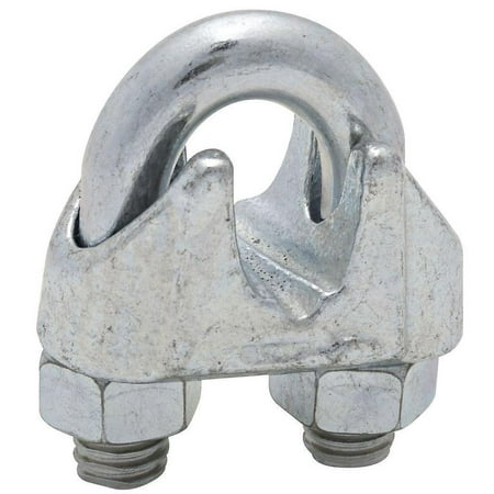 National Hardware MP3230B Wire Cable Clamp, 3/8 in, Steel U-Bolt/Nuts, Malleable Iron Saddle