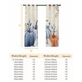 thumbnail image 6 of Fsddascl Orange Blue Pumpkins Fall Blackout Curtains for Bedroom/Living Room, Thermal Insulated Kitchen Curtains, Thanksgiving Vintage Botanical Grommet Darkening Window Treatment Drapes 27.5"x39"x2, 6 of 6
