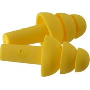 Aearo E-A-R Reusable, Uncorded, 25 dB, Flange Earplugs Yellow, 20 Pairs