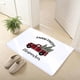 thumbnail image 4 of Alfombra de suelo Farf antideslizante elemento navideño de secado rápido patrón de letras a cuadros rojos felpudo navideño decoración del hogar para el hogar, 4 of 5