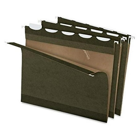 Esselte Pendaflex Vinyl - Esselte Corporation Pendaflex Ready-Tab Reinforced Hanging Folders with Lift Tab Technology, Standard Green, 25 per Box