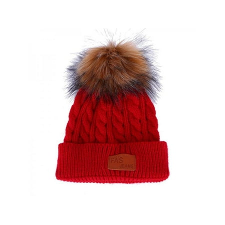 - Ropalia Kids Baby Winter Knitted Hat Children's Wool Hat Kid Boy Girl Knit Hat Cap