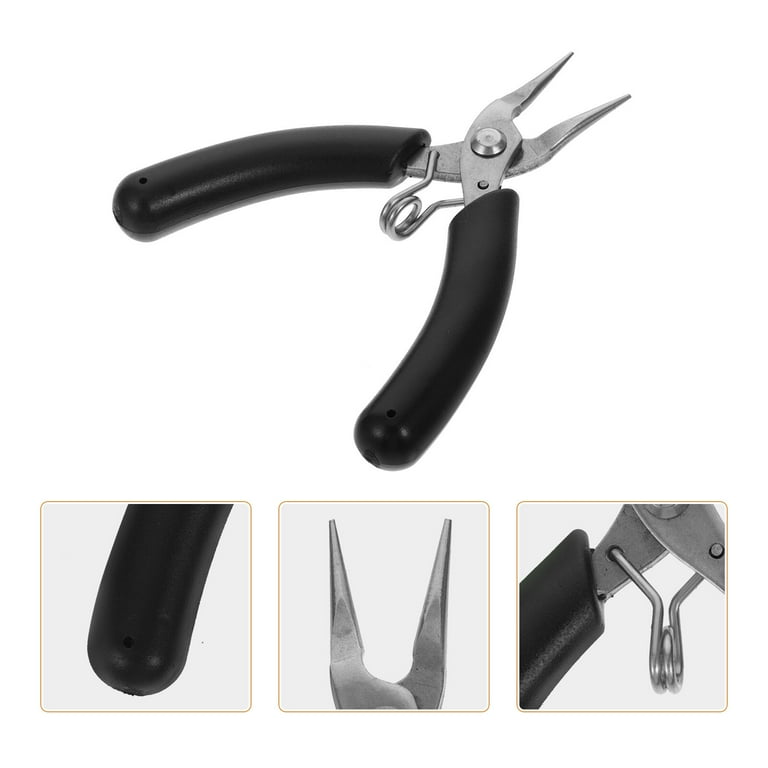 1pc Stainless Steel Needle Nose Plier Jewelry Making Hand Tool DIY Tool  Clamp 