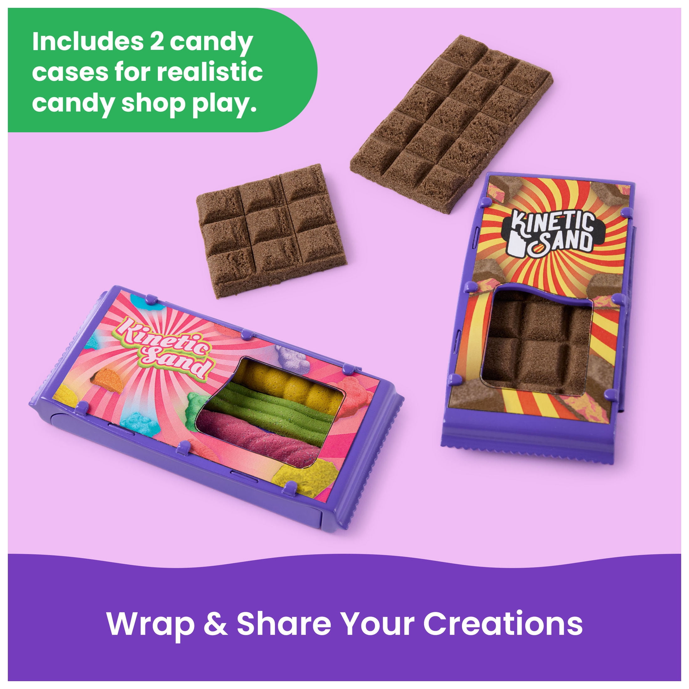 Kinetic Sand, Sweet Station with 1lb Play Sand, Tools & Candy Machine for Kids 5 and up