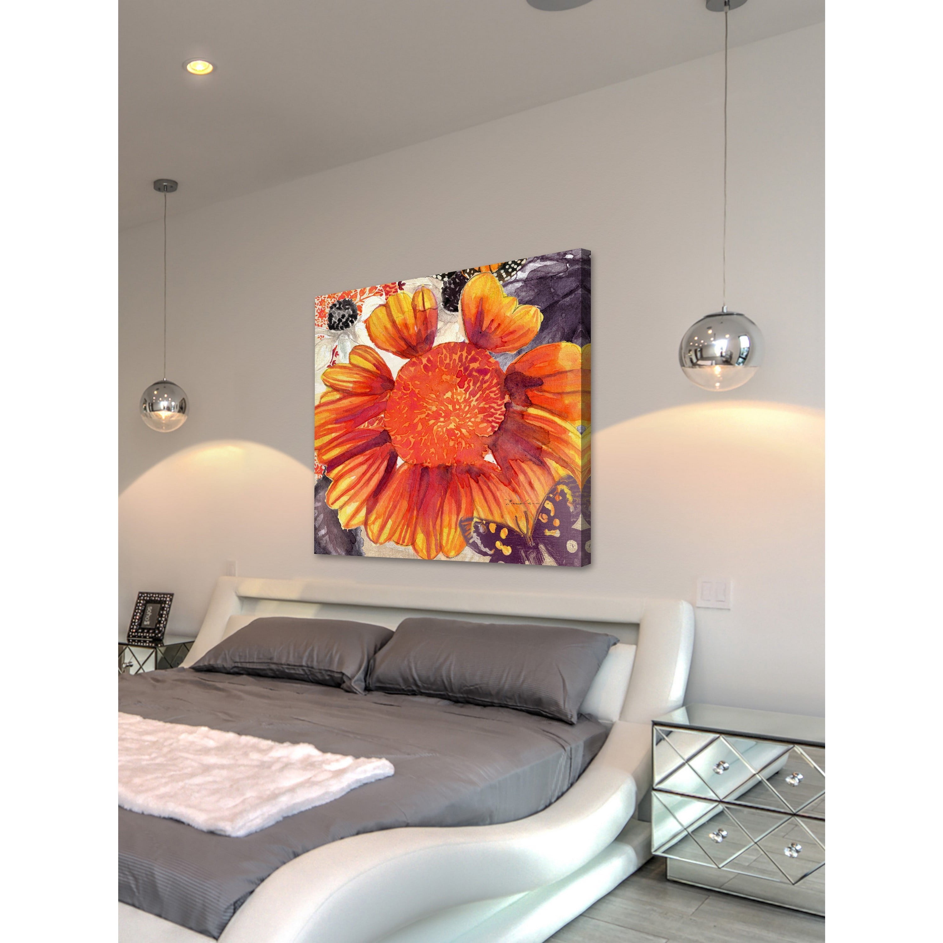 "Blanket Flower" Painting Print on Wrapped Canvas