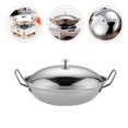 thumbnail image 4 of HLONK Stainless Steel Saute Pan with Lid for Kitchen Cooking - 9inch Silver, 4 of 6
