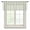 Green, variant on Grey Striped Semi Sheer Valance Curtains Rustic Country Stripes Farmhouse Modern Voile Valances Curtain Rod Pocket Small Window Treatment for Kitchen Bathroom Cafe 60"x18"