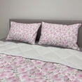 thumbnail image 2 of Floral Comforter & Sham Bedding Set, Spring Pattern of Ranunculus Flowers Wedding Party, 3 pcs Duvet Set Microfiber Filling Quilt, 5 Sizes, Pale Pink Dried Rose, by Ambesonne, 2 of 4