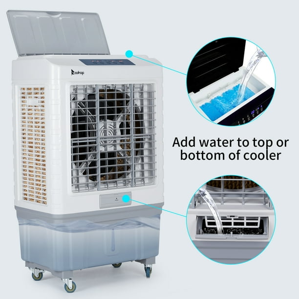 a.y.m Zimtown Portable 4118 CFM Evaporative Cooler with 13.2Gal Tank for