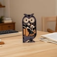 thumbnail image 3 of PatungKu Farmhouses Wooden Owl Decoration Mini Sculpture For Modern Home Interior Styling, 3 of 6