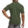 thumbnail image 5 of Avirosel Men's Casual Breathable Mesh Lapel Short Sleeve Tactical Polo Shirt for Outdoor Golf Sports Army Green, 5 of 8