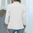 thumbnail image 4 of Wensltd Cardigan Jacket for Women Solid Color Fashion Long Sleeve Work Casual Coat Blouse, 4 of 8