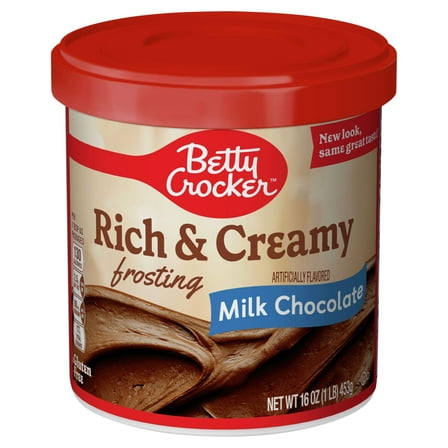 2 Pack - Betty Crocker Frosting Rich & Creamy Milk Chocolate 16 oz Package May Vary