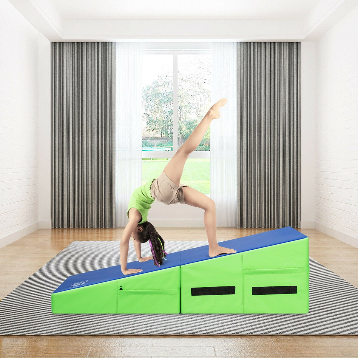 Folding wedge gymnastics mat cheap