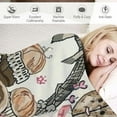 Creowell Whimsical Decorations Cozy Blanket Soft Warm Throw Blanket for