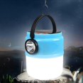 thumbnail image 2 of Linterna solar portátil LED impermeable para colgar, lámpara decorativa para jardín, regulable, con gancho, recargable por USB, iluminación para viajes al aire libre, L, BLANCO, 2 of 5