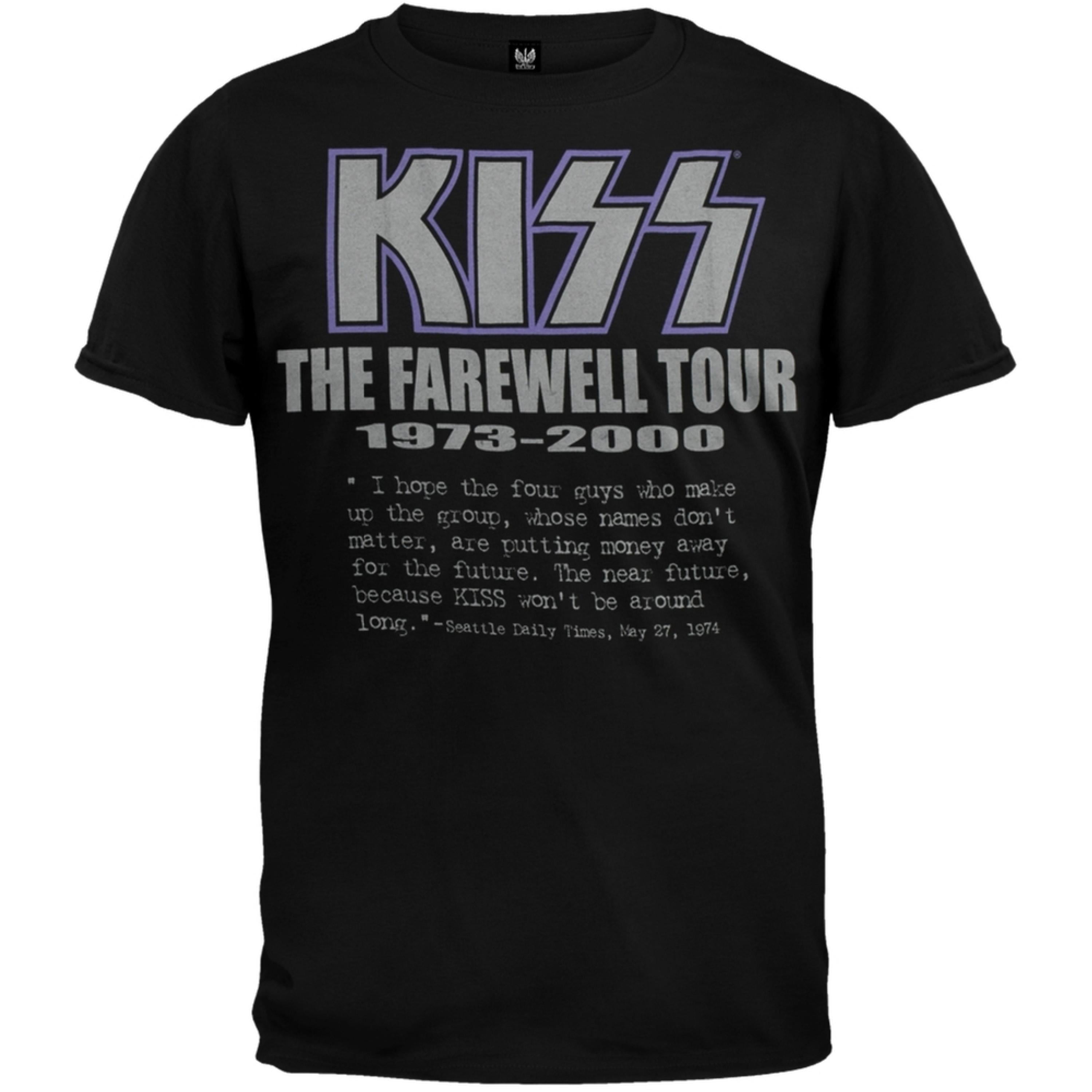 kiss tour shirts