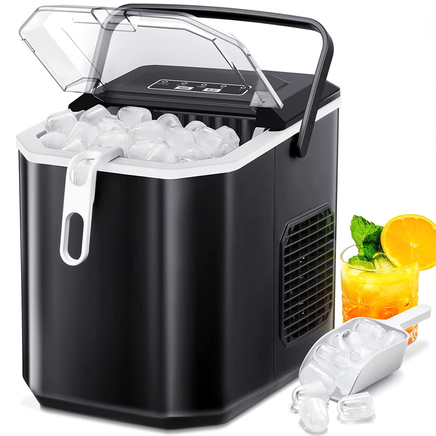 Kismile Ice Makers Countertop,Protable Ice Maker Machine with Self