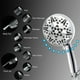 thumbnail image 2 of Cabezal Ducha 10 Funciones Boquillas Que No Obstruyen Con Accesorios Baño Mano, 2 of 6