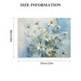 thumbnail image 3 of Onetech New Blue Oil Painting Daisy 20x16 in / 16x12 in Art Modern Canvas Prints for Living Room Bedroom Home Office Wall Decor 20x16in, 3 of 6