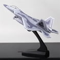 thumbnail image 3 of Avion de Chasse en Alliage 1:100 F-22, Avion de Chasse en Métal Moulé sous Pression, Modèle d'Avion Militaire, 3 of 8