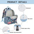 thumbnail image 2 of Pattern Mandala Adjustable School Backpack - Waterproof Vintage Print Bag with Double Zipper, 2 of 5