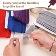 thumbnail image 3 of Uxcell Sewing Fringe Trim, 14 Yards 1 Inch Tassel Trim Polyester Fringe Tassel Lace Trim Ribbon for Clothes Accessories DIY Sewing Crafts Decoration, Wine Red, 3 of 6