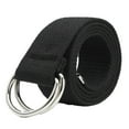 thumbnail image 3 of Dress Choice Men Women Casual Canvas Web Belts,Sport Adjustable Fabric Belt with Black Double D-ring, 3 of 7