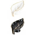 thumbnail image 1 of 2Pcs Ceramic Bathroom Soap Dishes Container Drain Tray Case Box Blanco negro, 1 of 9