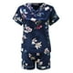 thumbnail image 4 of Puntoco Conjunto de hogar informal de dos piezas con pantalones cortos de manga larga de color sólido para primavera y verano para mujer Puntoco Puntoco-2369, 4 of 7