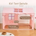 thumbnail image 4 of Twin Bed Tent Indoor Bed Canopy Kids Tents for Girls with 2 Doors, Breathable Private Space Fort Tents for Kids Floor Bed (Twin, Pink), 4 of 4