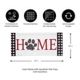 thumbnail image 4 of Evergreen Home Pawprint Sassafras Indoor Outdoor Switch Doormat 10"x1'10" Red, 4 of 4