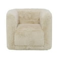 thumbnail image 5 of ACME Upendo Yakety Yak Sand Fabric Upholstered Chair with Swivel in Beige, 5 of 5