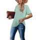 thumbnail image 4 of Camiseta Lunivop para Mujer Verano Casual con Cuello en V y Manga Corta, 4 of 4