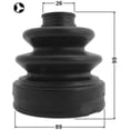 thumbnail image 2 of Febest BOOT INNER CV JOINT KIT 89X99X26 # 0215-Z50T OEM C9741-CC20B, 2 of 2