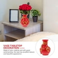 thumbnail image 3 of MERRYHAPY Red Chinese Dragon Vase Resin Flower Arrangement Decorative Home for Living Room, 3 of 5