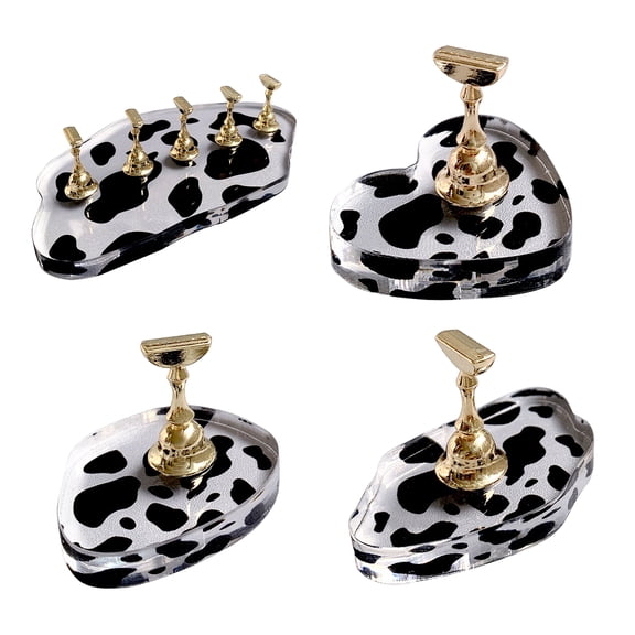 Nail Stand Acrylic Nail Art Display Stand Magnetic Nail Tips Practice Holder