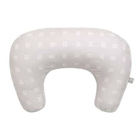 Boppy Nursing Pillow - Ergonomic Bottle & Breastfeeding Pillow with High, Firm, Large Area, Water-Repellant with Washable Cover;  Baby Safety Alliance Verified - Tan Checkered Stripes