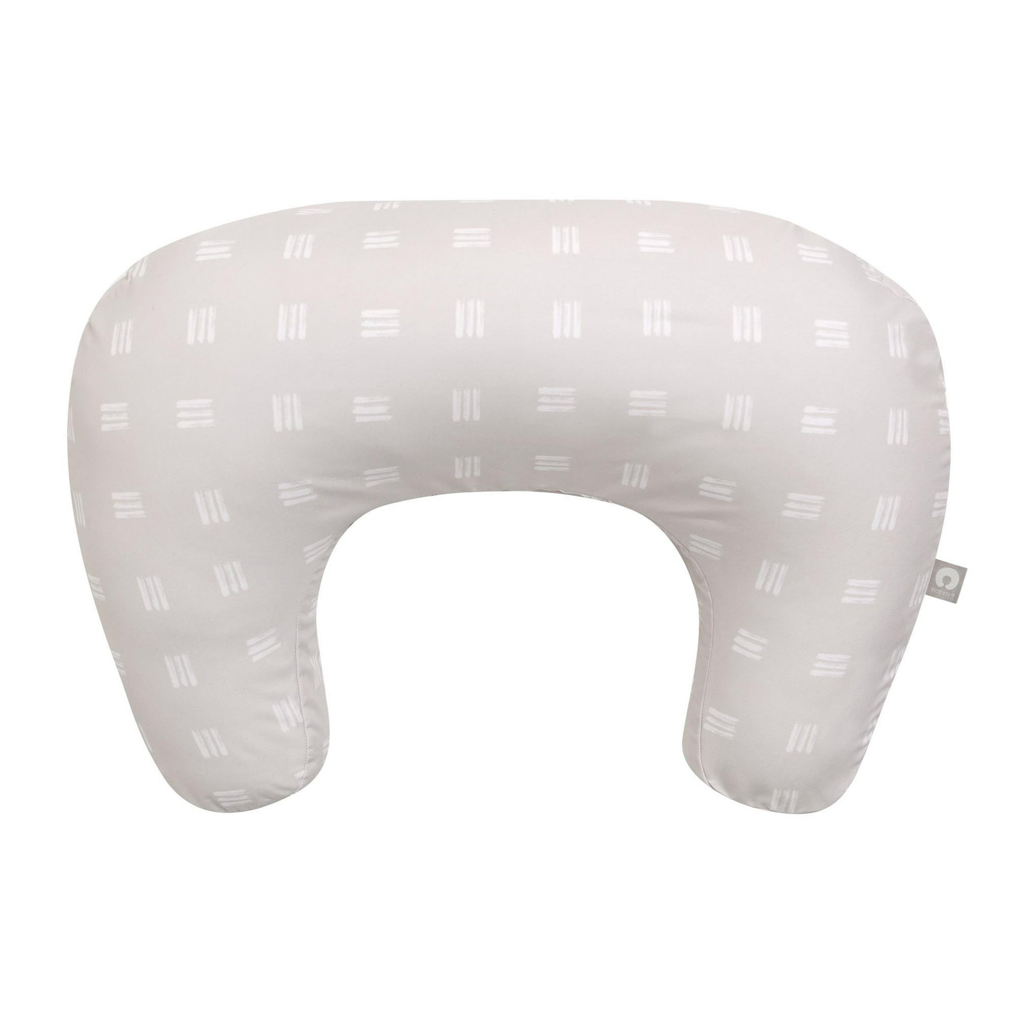Boppy Nursing Pillow - Ergonomic Bottle & Breastfeeding Pillow with High, Firm, Large Area, Water-Repellant with Washable Cover; Baby Safety Alliance Verified - Tan Checkered Stripes