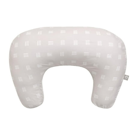 Boppy Nursing Pillow - Ergonomic Bottle & Breastfeeding Pillow with High, Firm, Large Area, Water-Repellant with Washable Cover; Baby Safety Alliance Verified - Tan Checkered Stripes
