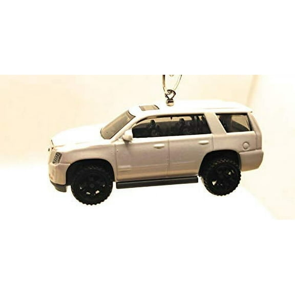 2015 Cadillac Escalade Christmas Ornament 1:64 White Pearl