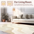 thumbnail image 2 of ODIKA 5' x 7' Machine Washable Non-Slip Area Rug, Contemporary Wave High Traffic Rug, Beige, 267475, 2 of 7