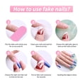 thumbnail image 3 of Fofosbeauty 24pcs Press on Nails,Supremely Fit Artificial Acrylic Nails Stick on Nails,Glue on Nails for Women Gift,Stiletto Teardrop Nail Red Maple Leaf, 3 of 5