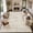 Beige Brown, variant on UERMEI 5'x7' Area Rugs for Living Room, Non-Slip Vintage Oriental Washable Rug for Bedroom Dining Room Home Decor, Soft Low Pile Distressed Rug Carpet Indoor Rug, Beige