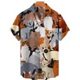 thumbnail image 3 of Lindas camisetas con gráficos de perros para hombres, ropa con estampado 3D, camisas hawaianas de playa, camisetas de manga corta Y2K, ropa vintage, blusa con solapa, 3 of 5