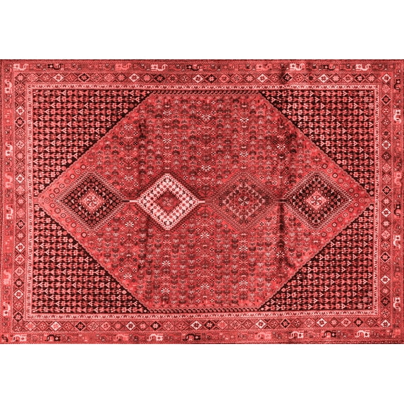 Ahgly Company Indoor Rectangle Persian Red Traditional Area Rugs, 3' x 5'