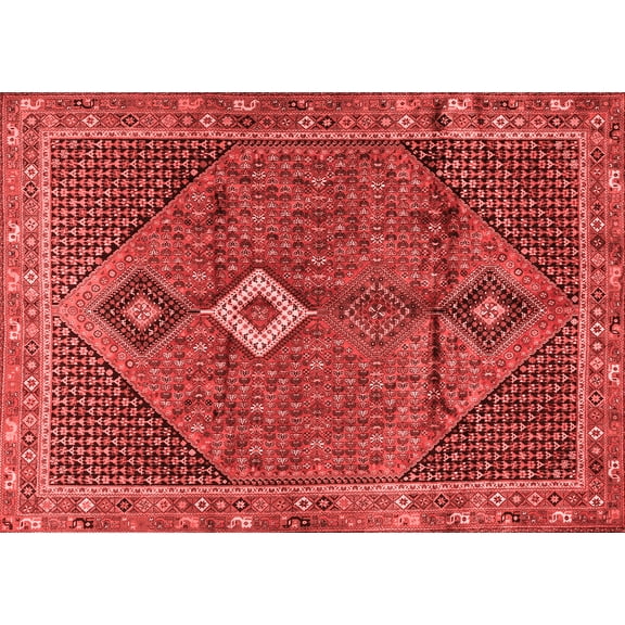 Ahgly Company Indoor Rectangle Persian Red Traditional Area Rugs, 5' x 7'